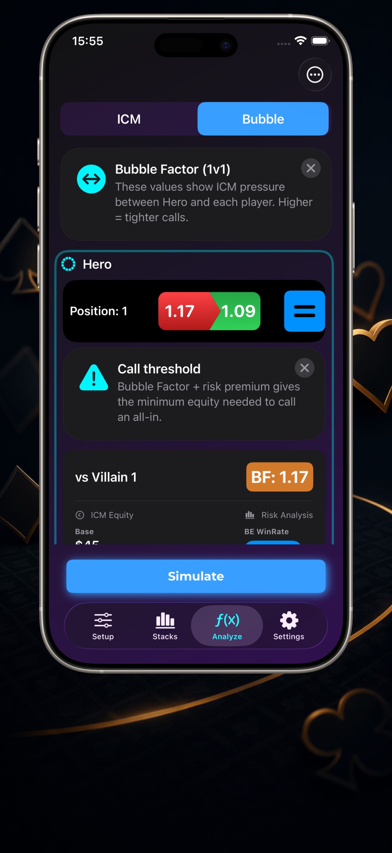 See bubble pressure at a glance